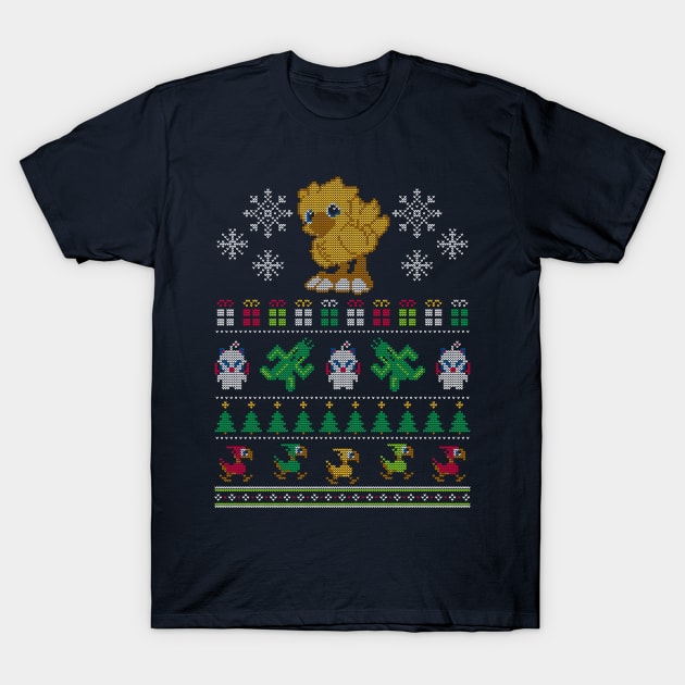 Merry Chocobo T-Shirt by machmigo